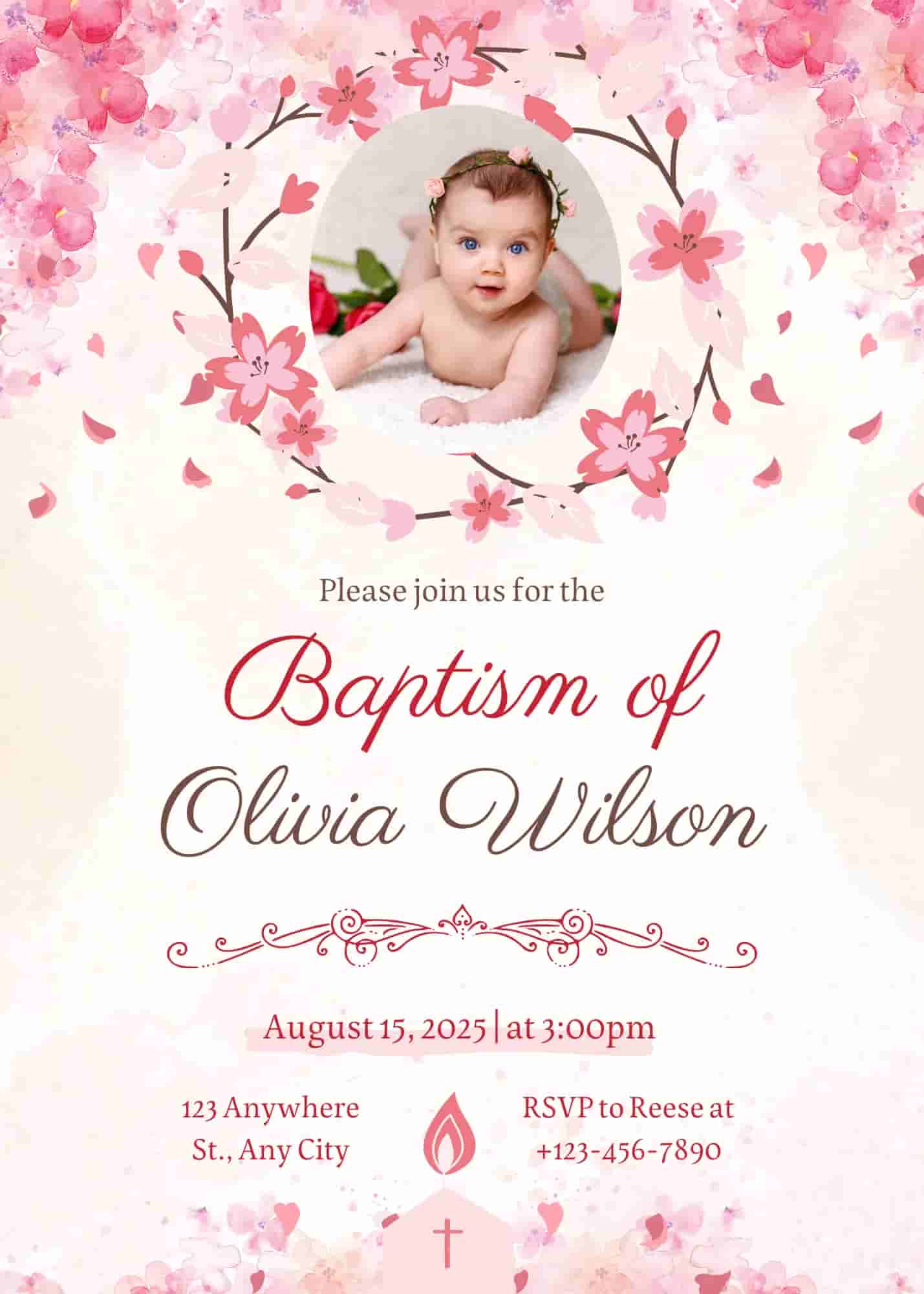 Pink Elegant Watercolor background