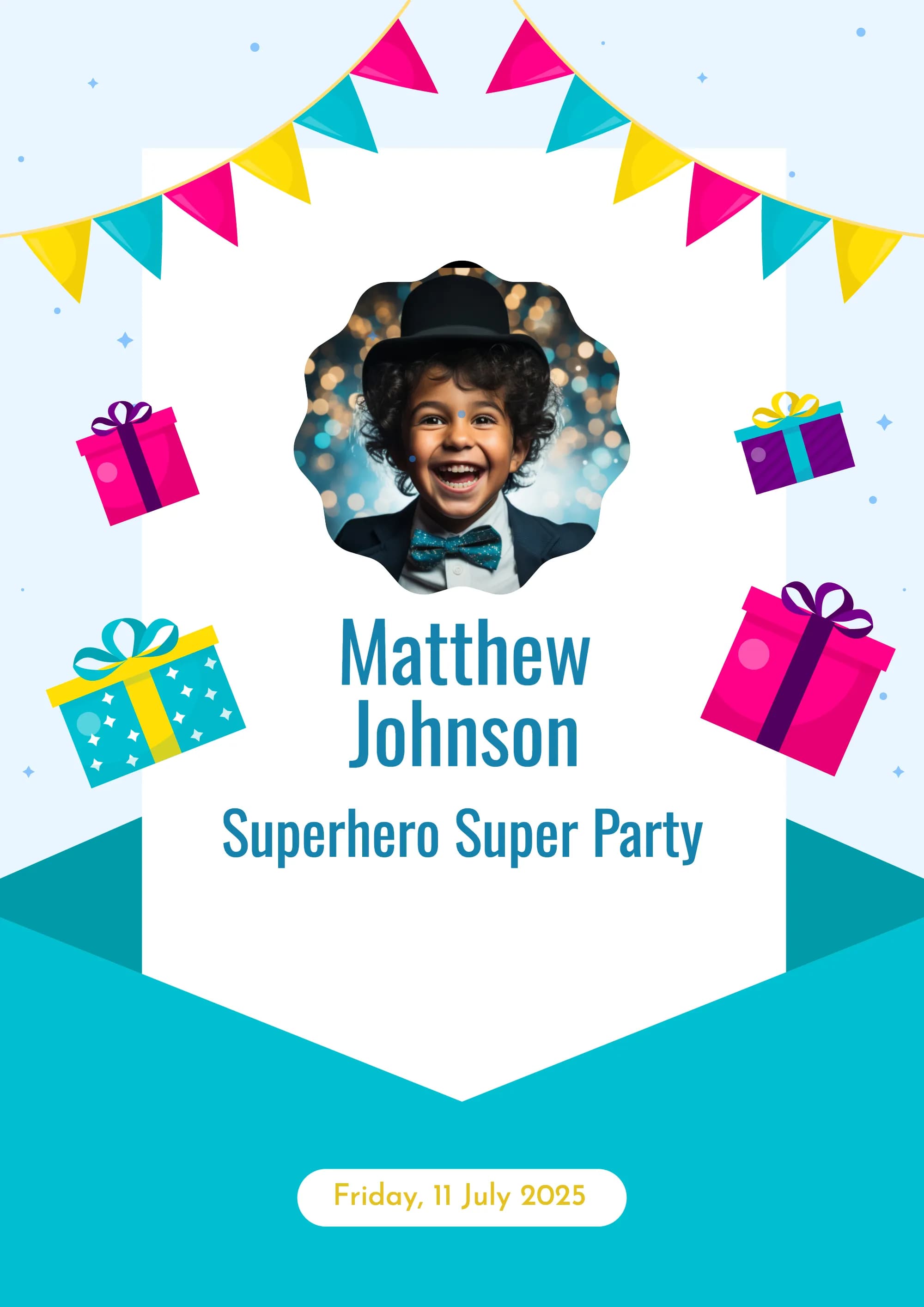 Festive Funtime digital invitation template